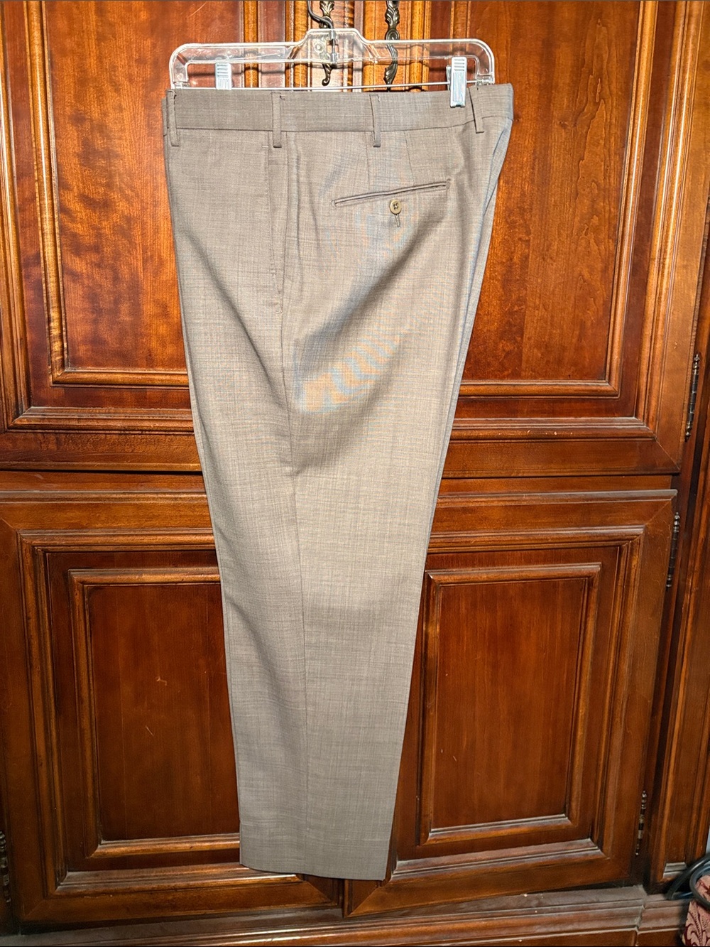 Zanella Light Beige Dress wool Trousers Size 36